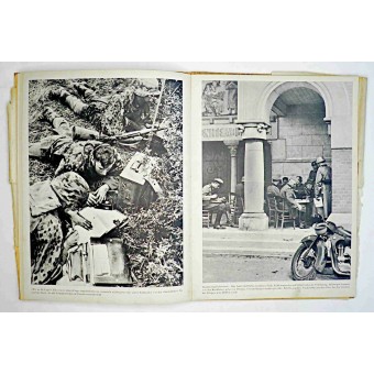 Damals-álbum para fotografías de SS Totenkopf en combate. 1942. Espenlaub militaria