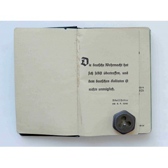 Pocket diary of German soldier. 1942 year. Espenlaub militaria