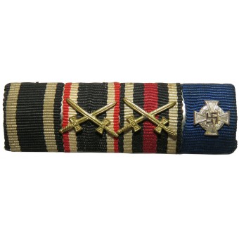 Ribbon Bar for a World War I Veteran. Espenlaub militaria