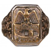 Commemorative ring in honor of the combat actions on the Western Wall