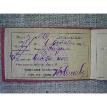 Pre-War militaire tijdelijke vergunning-ID. Espenlaub militaria
