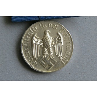 Medalla de servicio, de 4 años en la Wehrmacht, la Luftwaffe variante.. Espenlaub militaria