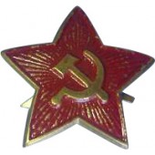 Звезда на головной убор РККА, большой размер, латунь