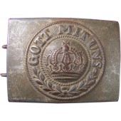 Steel zinc coated war time issue Imperial Prussian buckle