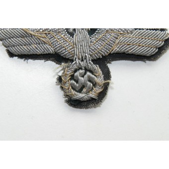 Águila oficiales visorhat Wehrmacht Heer bordado. Espenlaub militaria