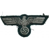 Wehrmacht officers aluminum bullion embroidered breast eagle