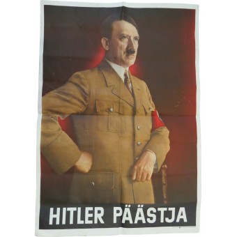 3ème Reich affiche de propagande originale avec Hitler. Espenlaub militaria