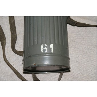 Primi M 37 gasmask con canister, Lufschutzpolizei ristampato. Espenlaub militaria