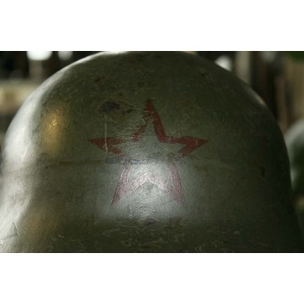 Ssh36 Stålhjälm från Röda armén.. Espenlaub militaria