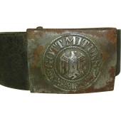 Cintura da combattimento della Wehrmacht Heeres con fibbia in acciaio
