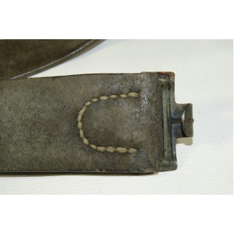 Cinturón combate Wehrmacht Heeres con hebilla de acero. Espenlaub militaria