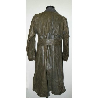 WW2 allemand caoutchouté manteau de moto Kradmantel pour la Luftwaffe. Espenlaub militaria