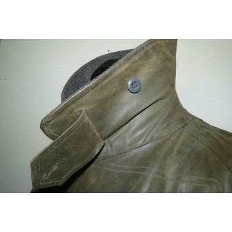 WW2 German rubberized motorcycle coat Kradmantel for Luftwaffe. Espenlaub militaria