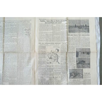 WW2 propaganda giornale Parola di Estonia-Eesti Sona febbraio, 24 1942.. Espenlaub militaria