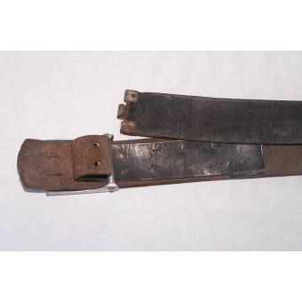 WW2 HJ aluminum buckle with original belt- Belts & Buckles