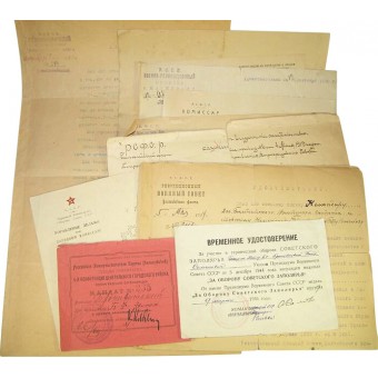 Лот личных документов (архив) на имя Петра Семеновича Броневитского, 1919-1945.. Espenlaub militaria