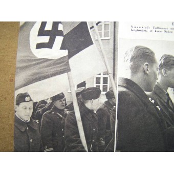 Saksalainen WW2/Waffen SS Pildileht Propaganda -lehti, painettu Estlandissa, 1943. Espenlaub militaria