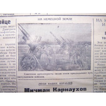 WW2 -merivoimien sanomalehti Baltian sukellusvene 20. huhtikuuta 1945 !!. Espenlaub militaria