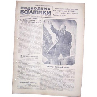 WW2 giornale navale Baltic Submarine 22 Aprile 1945 !!. Espenlaub militaria