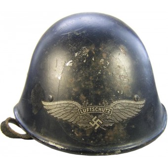 Rare casque néerlandais M 27, réédité par Lufschutz. Espenlaub militaria