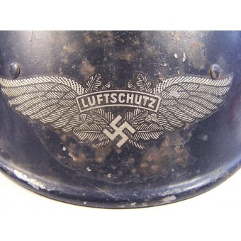 Rare olandese M 27 casco, ristampato da Lufschutz. Espenlaub militaria