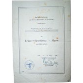 KVK 2 award document