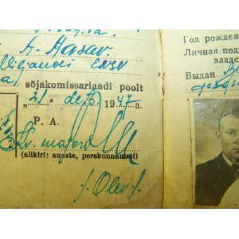 WW2 RKKA soldier ID set dated 1944, belonged to estonian, NKVD writtings.. Espenlaub militaria