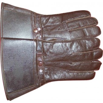 WW2 británico o estadounidense guantes de cuero de arriendo de tierras. Espenlaub militaria