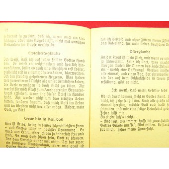 3er Reich soldados EVANGELISCHES libro de canciones. Espenlaub militaria