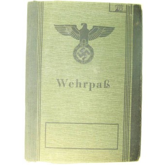 3er Reich Wehrpass, no hay servicio. Espenlaub militaria