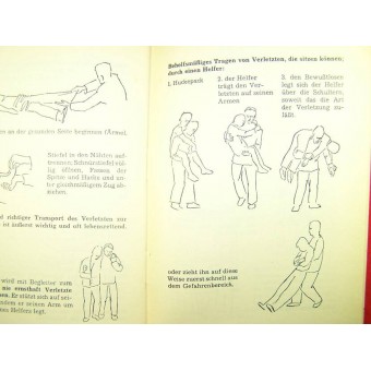 Erste Hilfe. The First Aid book, stamped with SS Geb jag Div Nord. Espenlaub militaria