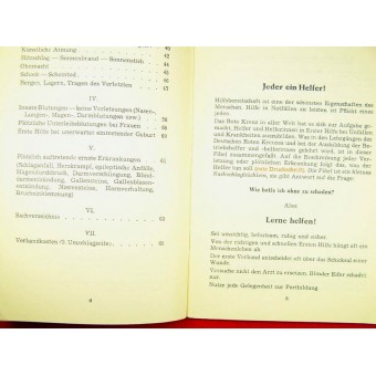 Erste Hilfe. Le livre de premiers soins, estampillé SS BDB Div Nord. Espenlaub militaria