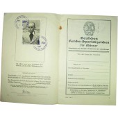 Documento del Reichs- Sportabzeichen