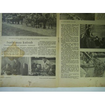 Pildileht Nr.1, за 1944 год Пропагандистский журнал на эстонском языке выпущенный во время оккупации в Эстонии. Espenlaub militaria