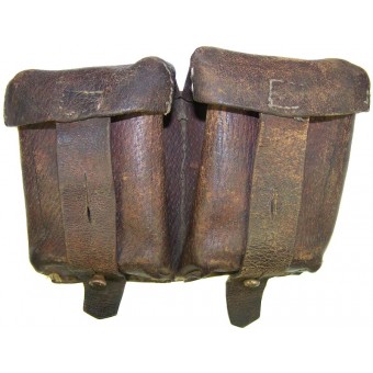 RKKA combattimento pelle indossato sacchetto di munizioni 1939 datato!. Espenlaub militaria