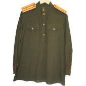 Officers M 43 gimnasterka for Major of armored/artillery troops.