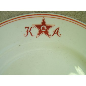 Vorkriegsteller (ca. 20er Jahre) Rote Armee Suppenteller mit KA-Logo. Espenlaub militaria