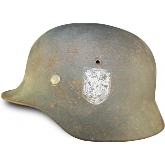 ET 64 en acier Wehrmacht casque. Espenlaub militaria