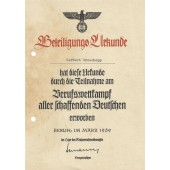 3 Reich HJ certificate