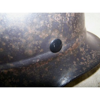 Troisième Reich perles Luftschutz combat casque M40 pour Roter Kreuz. Espenlaub militaria