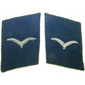 Luftwaffe blå collartabs för medicinsk personal