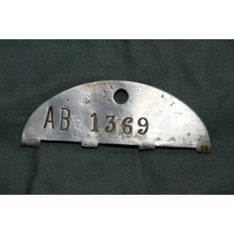 Aluminium SS Totenkopf ID Tag. 3 /SS T.J.E Btl 1. Espenlaub militaria