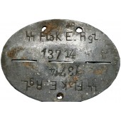 Plaque d'identité du régiment de flak SS