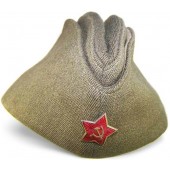 RKKA pilotka side cap made by Robert Lubstein, 1948.