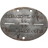 SS etiqueta de identificación de SS Funkschutz, SS Radio seguridad