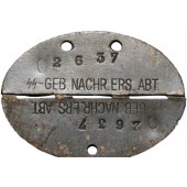SS Mountain troops observer unit dogtag