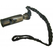 Wehrmacht or Waffen SS field bakelite whistle with cord
