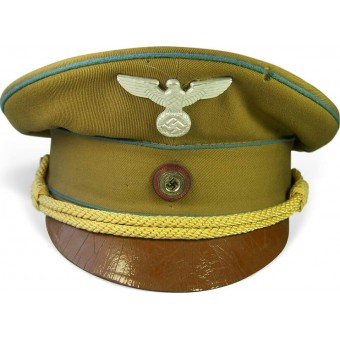 Premier type NSDAP Ortsleiter chapeau de pare-soleil de niveau. Marqué avec étiquette RZM.. Espenlaub militaria