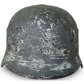 M35 Battle damaged dubbele decal camo stalen helm