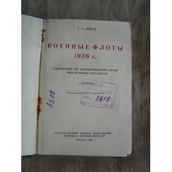 Viite-kirja: Ulkomaiset taistelulaivat-1936. Espenlaub militaria